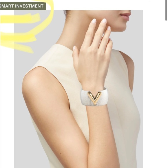 Louis Vuitton wrist cuff (w/3 interchangeable V’s) - Picture 3 of 12